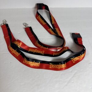 Disneyland lanyards Set If 2‎ red black 19 inch